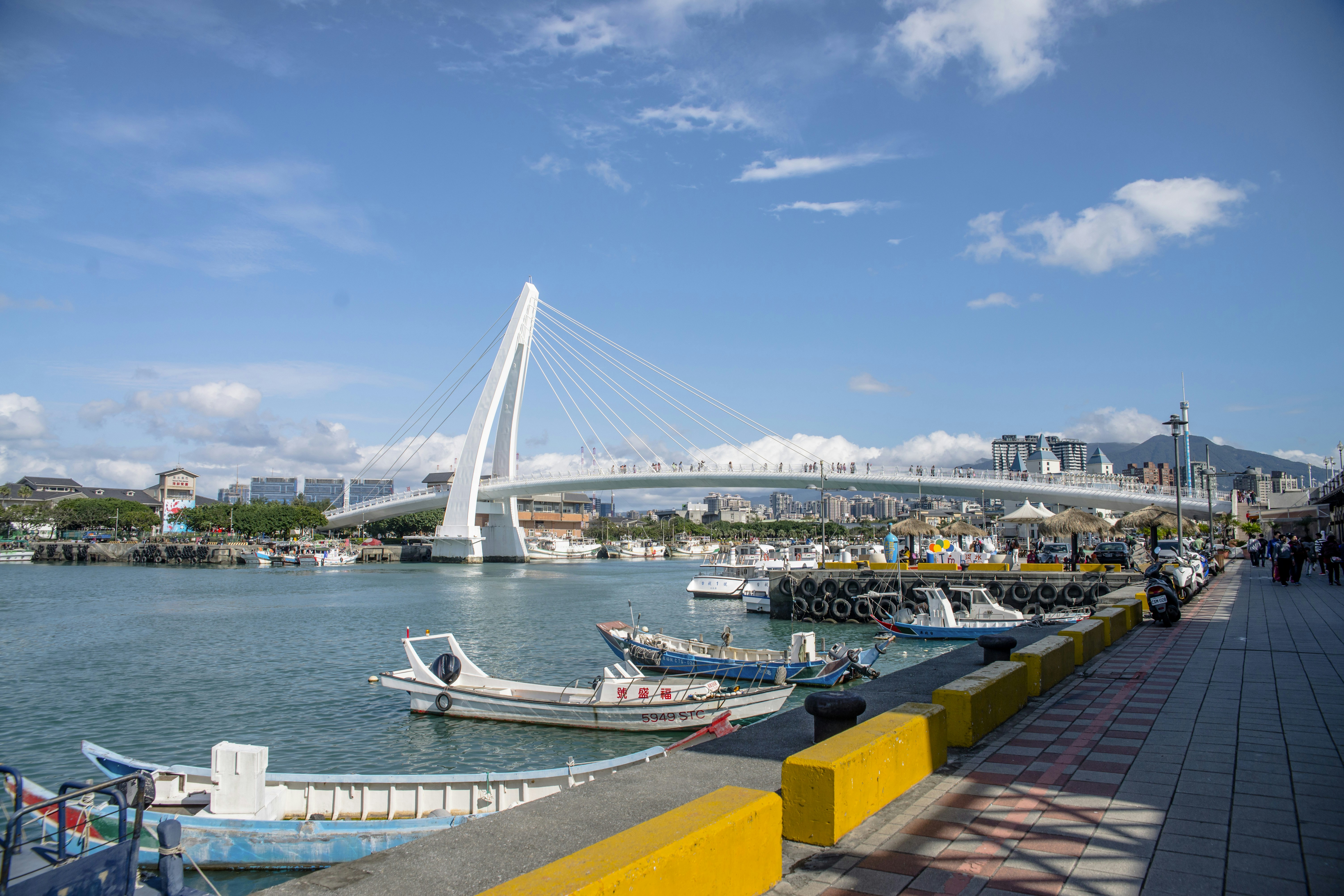 a bridge over a body of water