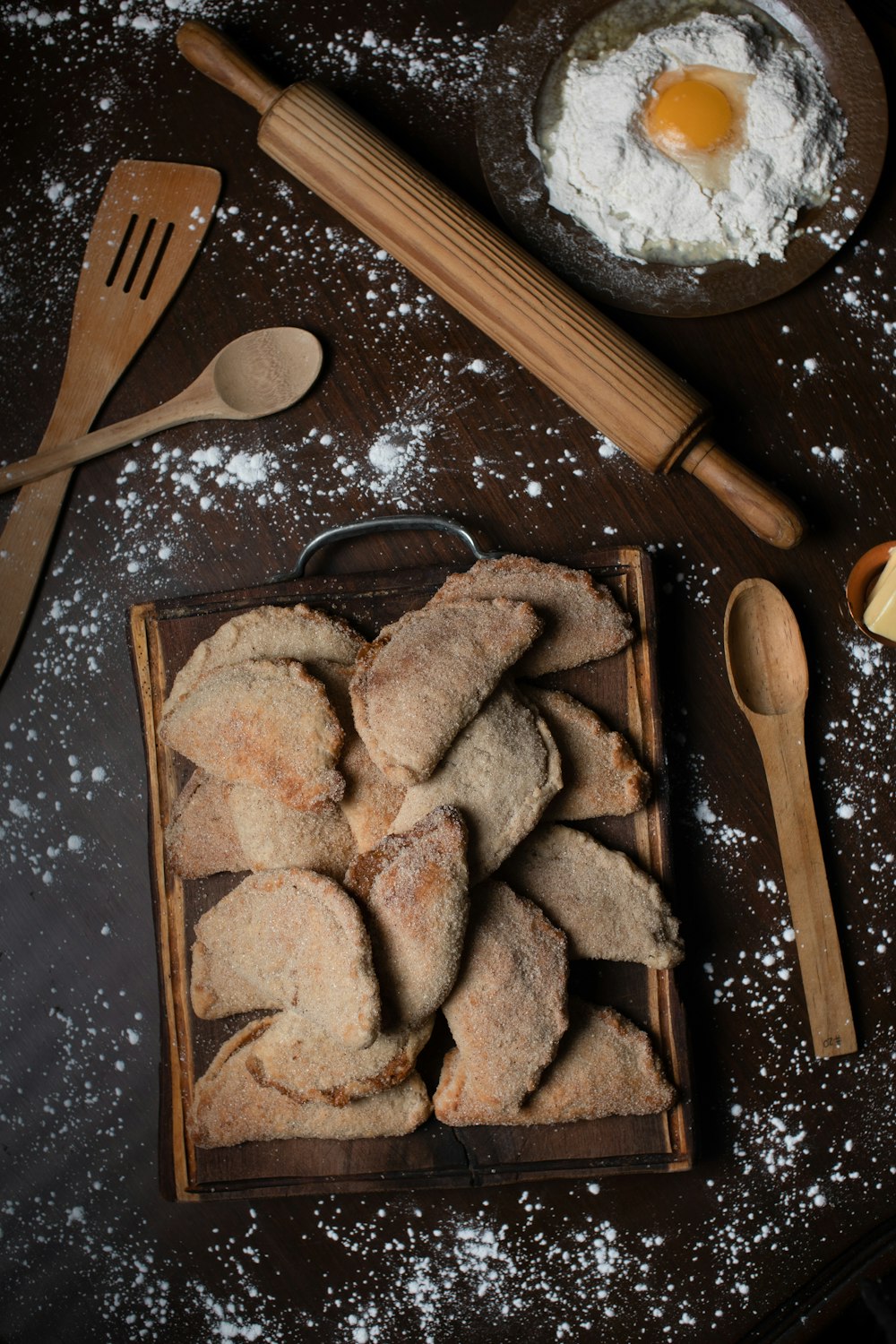 a tray of food