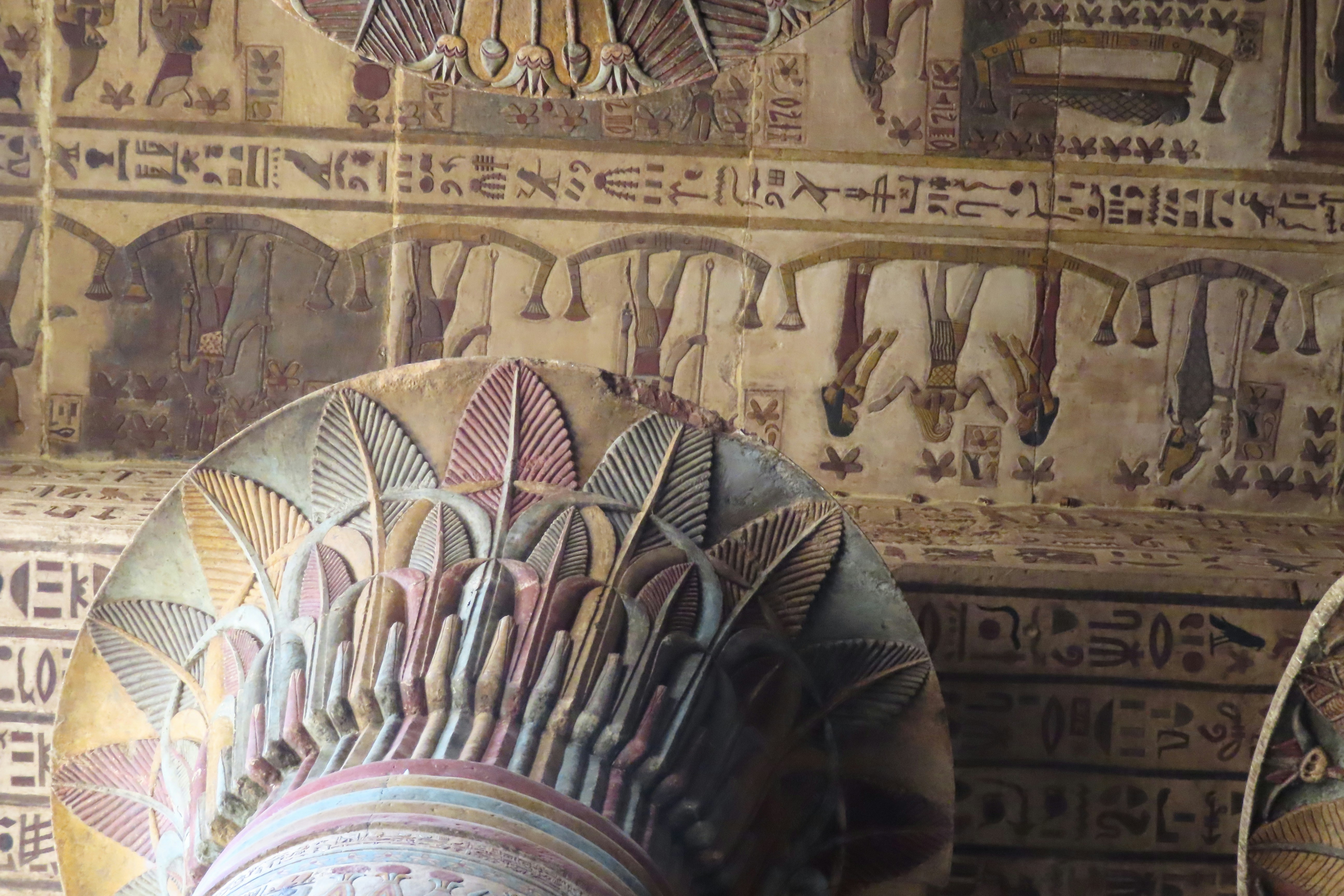 Ancient Egyptian artifacts and natural herbs for dental care, archaeological items, warm sandy tones