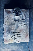 Rigging stage showing skeletal structure overlay on a glowing 3D figure inside a glassmorphism card.