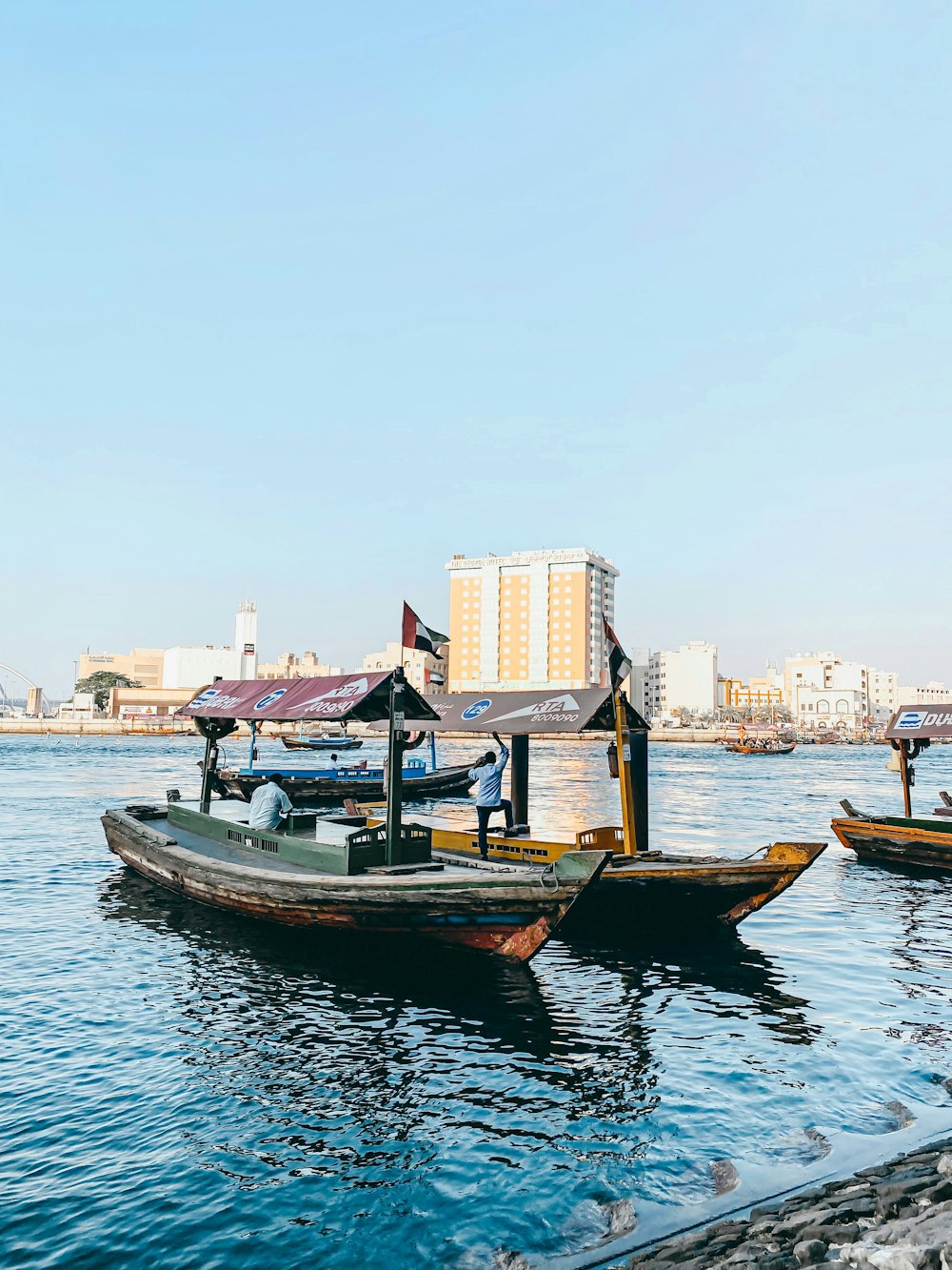 a boat docked at a pier