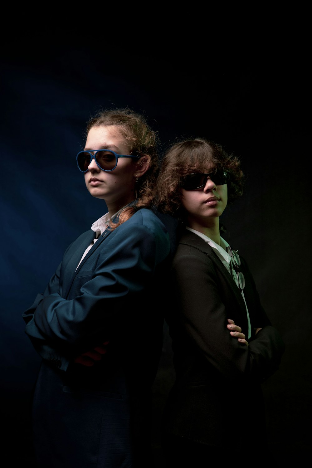 two people wearing sunglasses