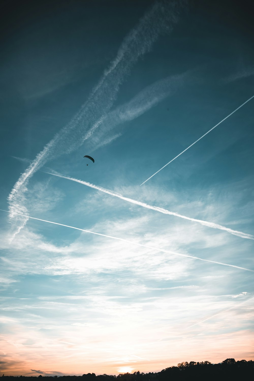 a person flying a kite