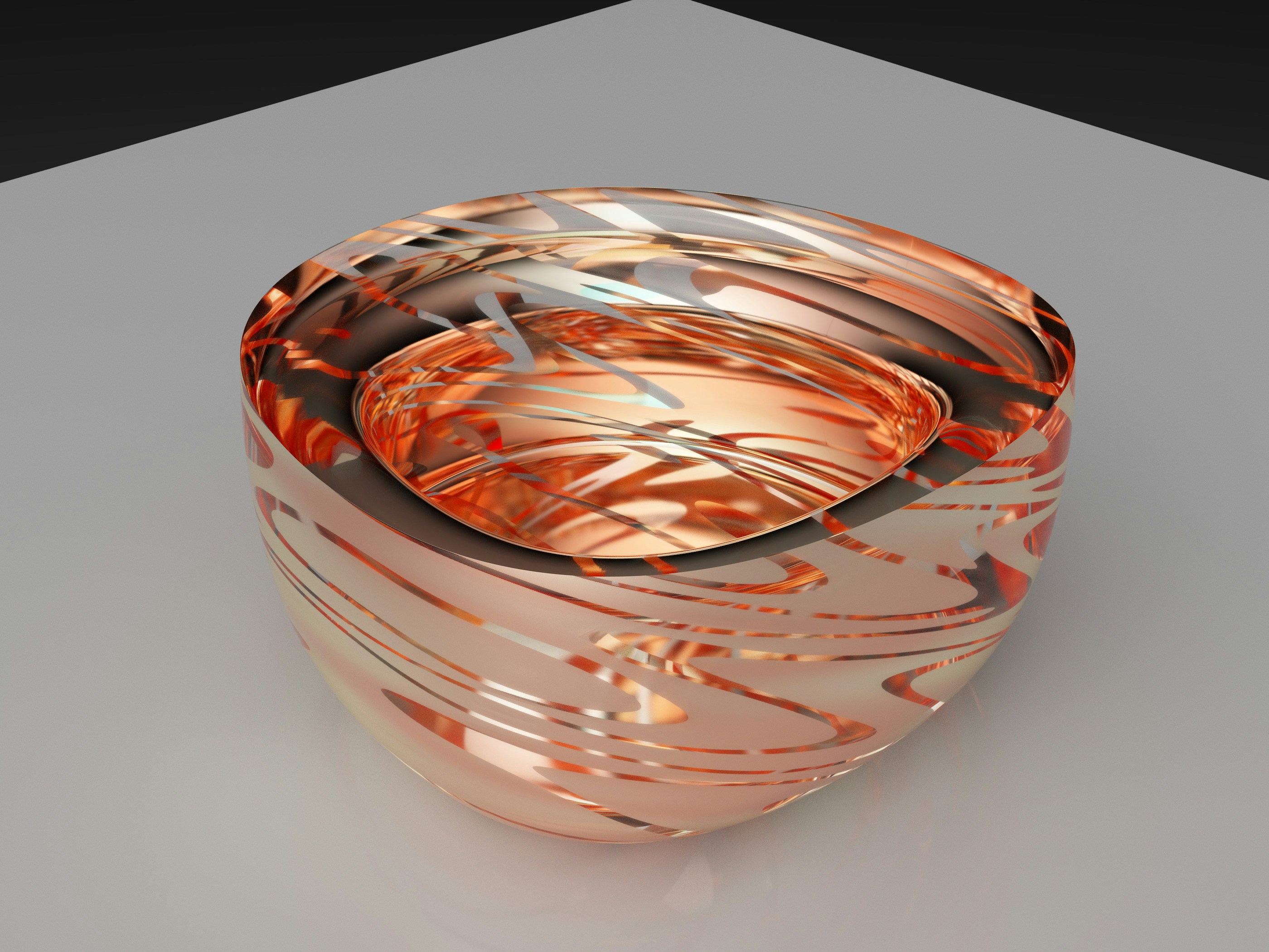 a bowl with a design on it