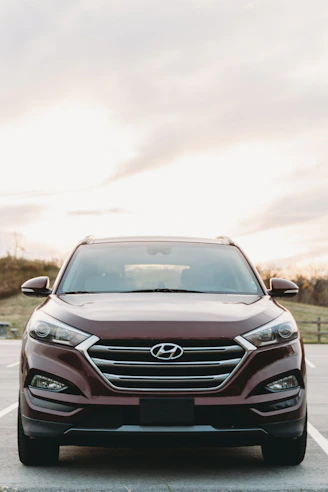 a car parked on a road