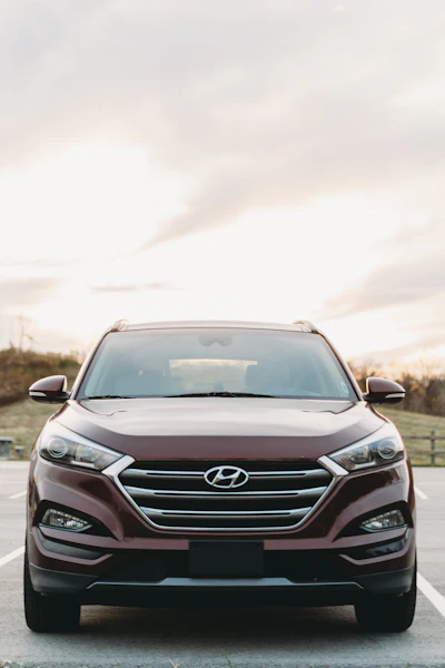 a car parked on a road