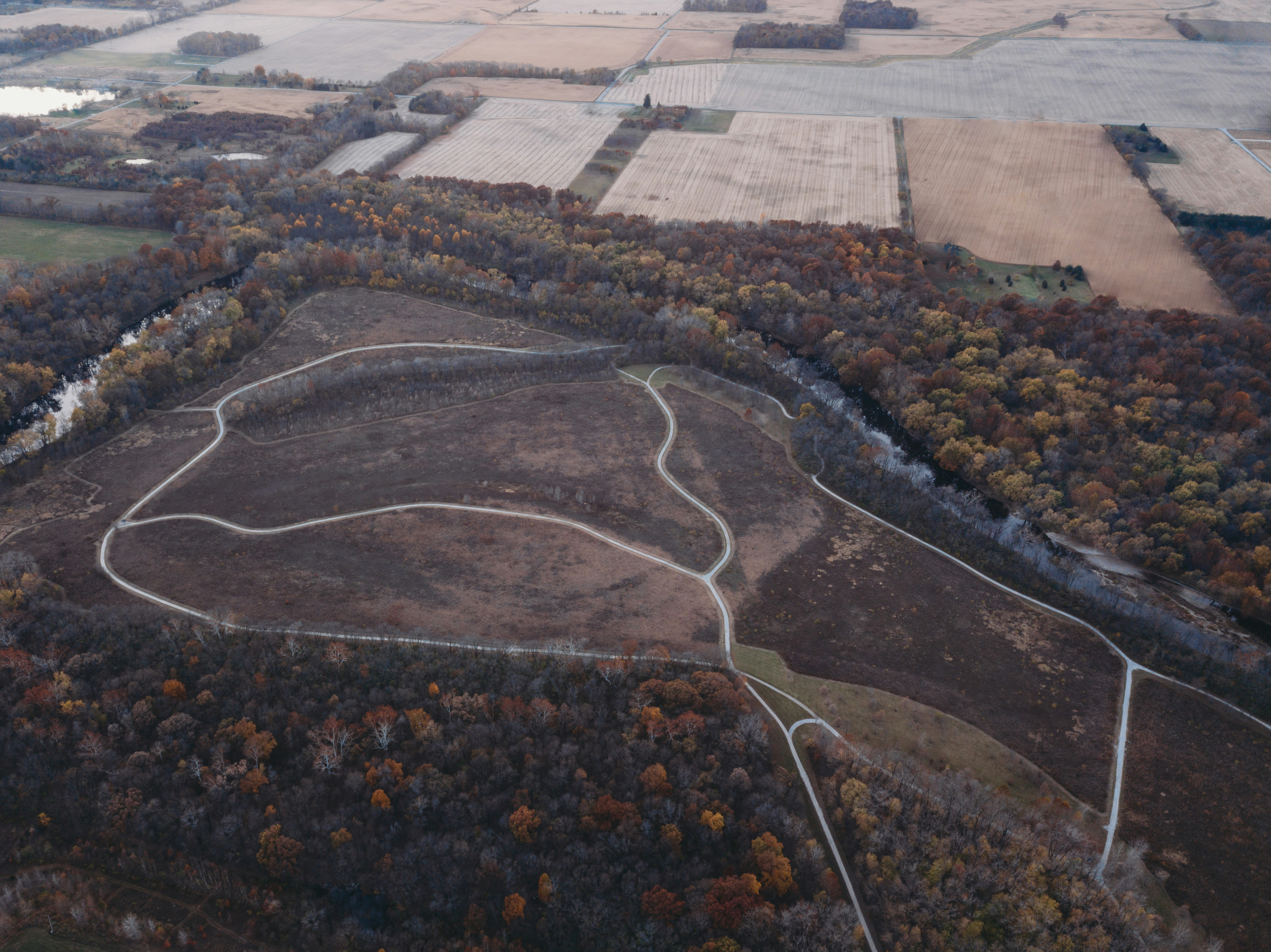 a high angle view of a road