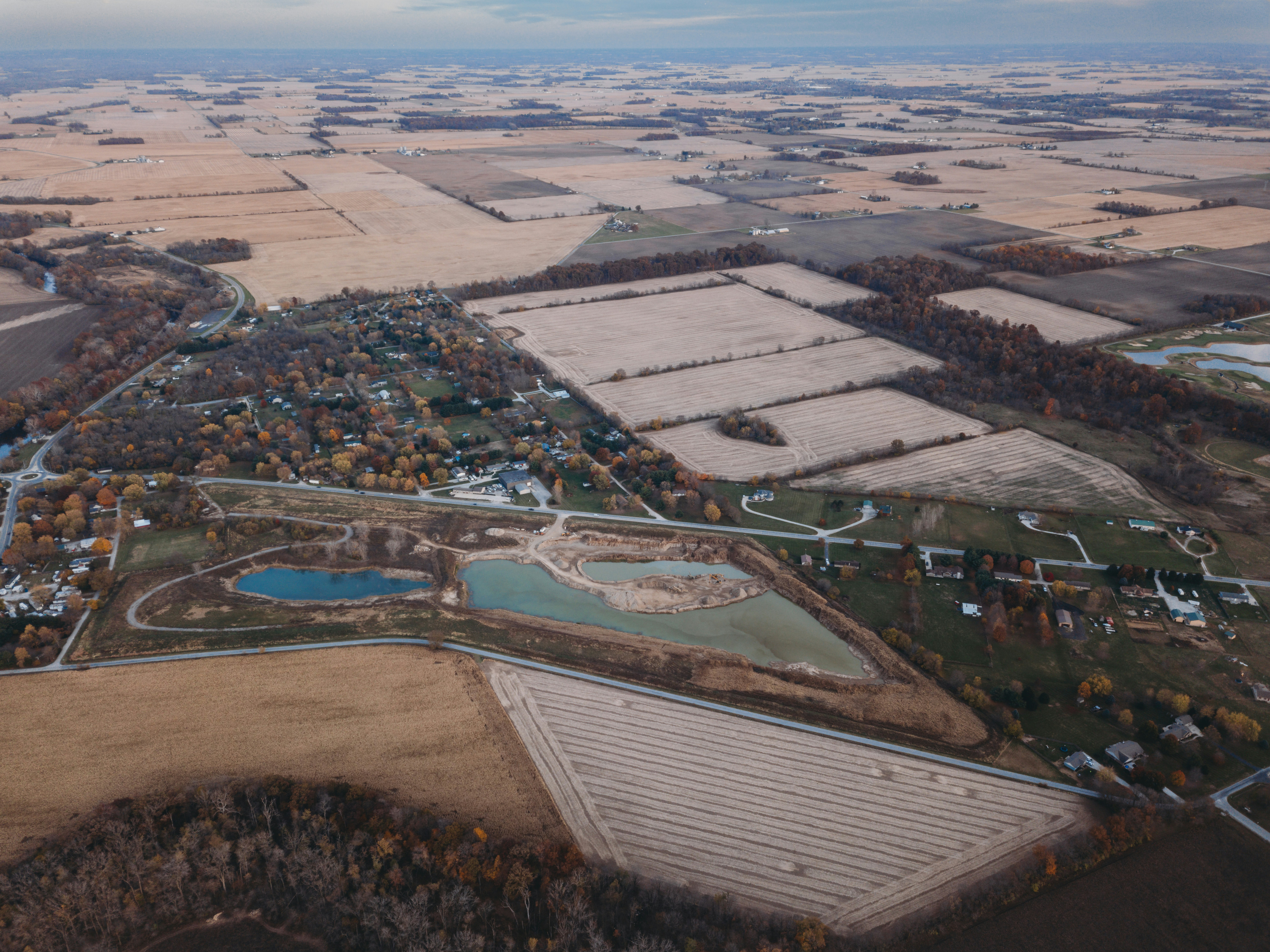 Fields and Forests and Houses in Indiana