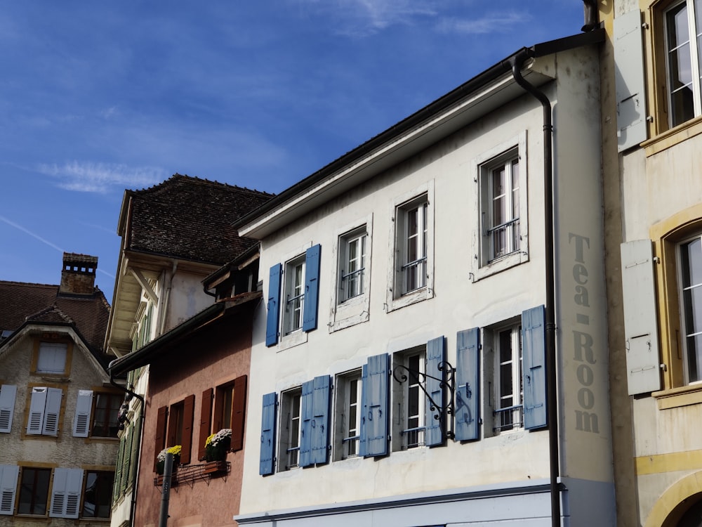 a row of buildings