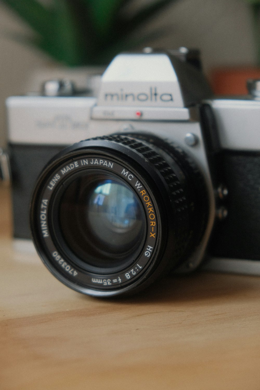 a camera on a table