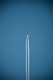 a rocket flying in the sky