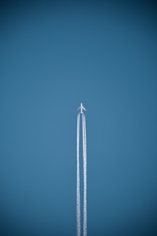 a rocket flying in the sky