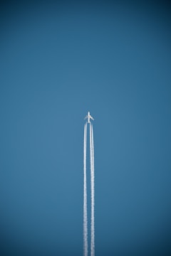 a rocket flying in the sky