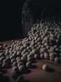 a pile of coffee beans