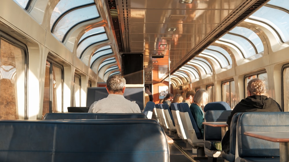 people on a train