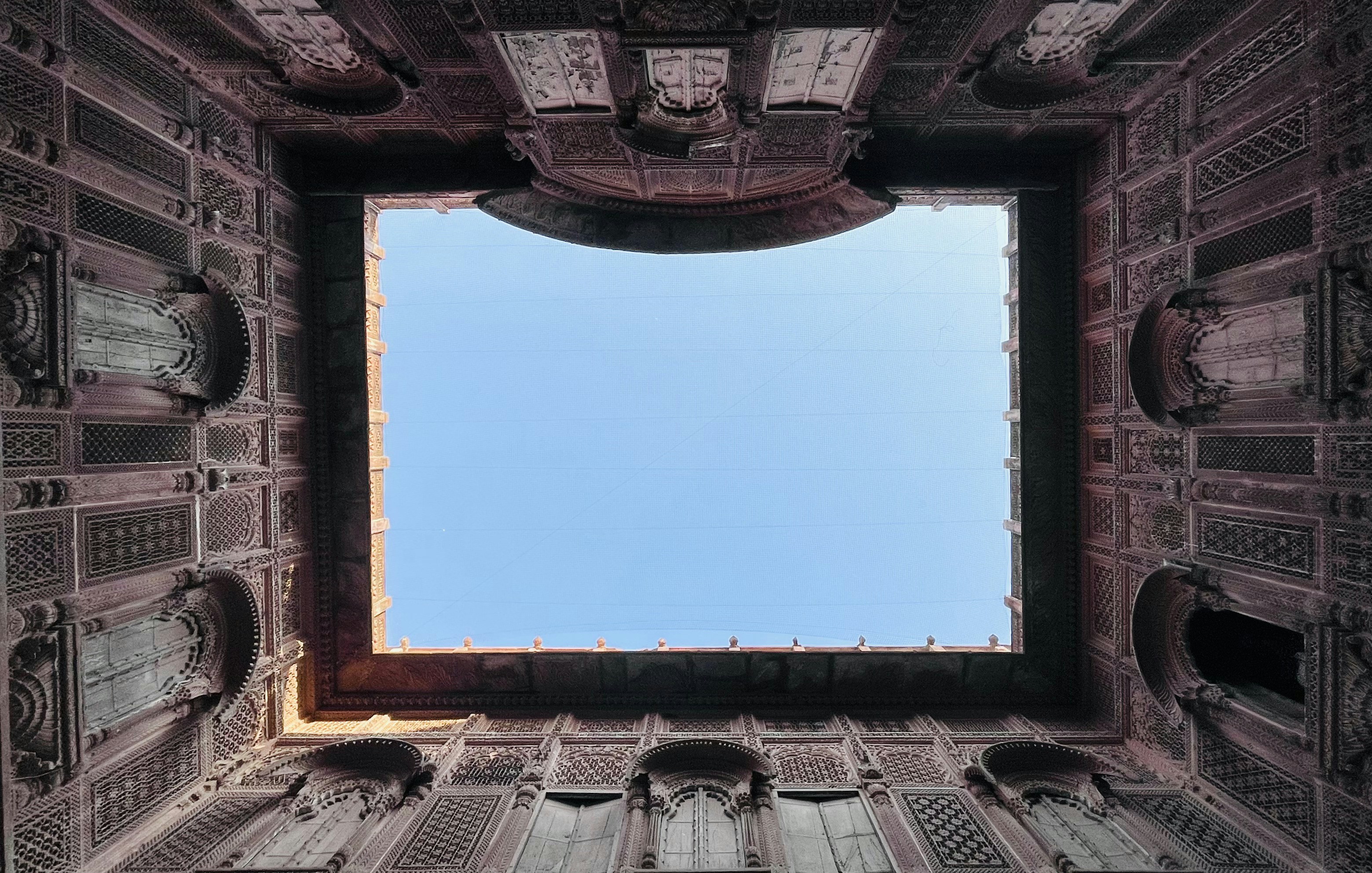 a large building with a clock