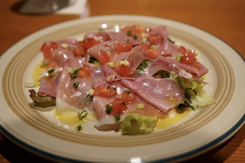 a plate of food