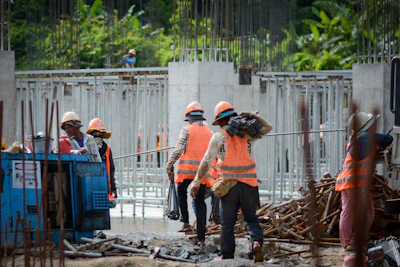 a group of construction workers