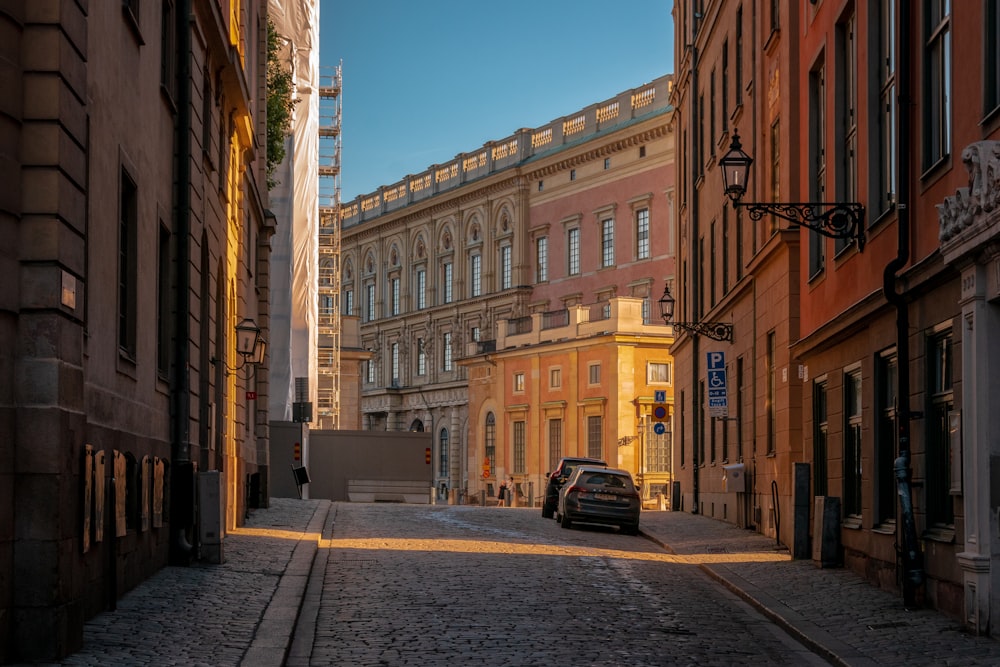 a street with buildings on both sides