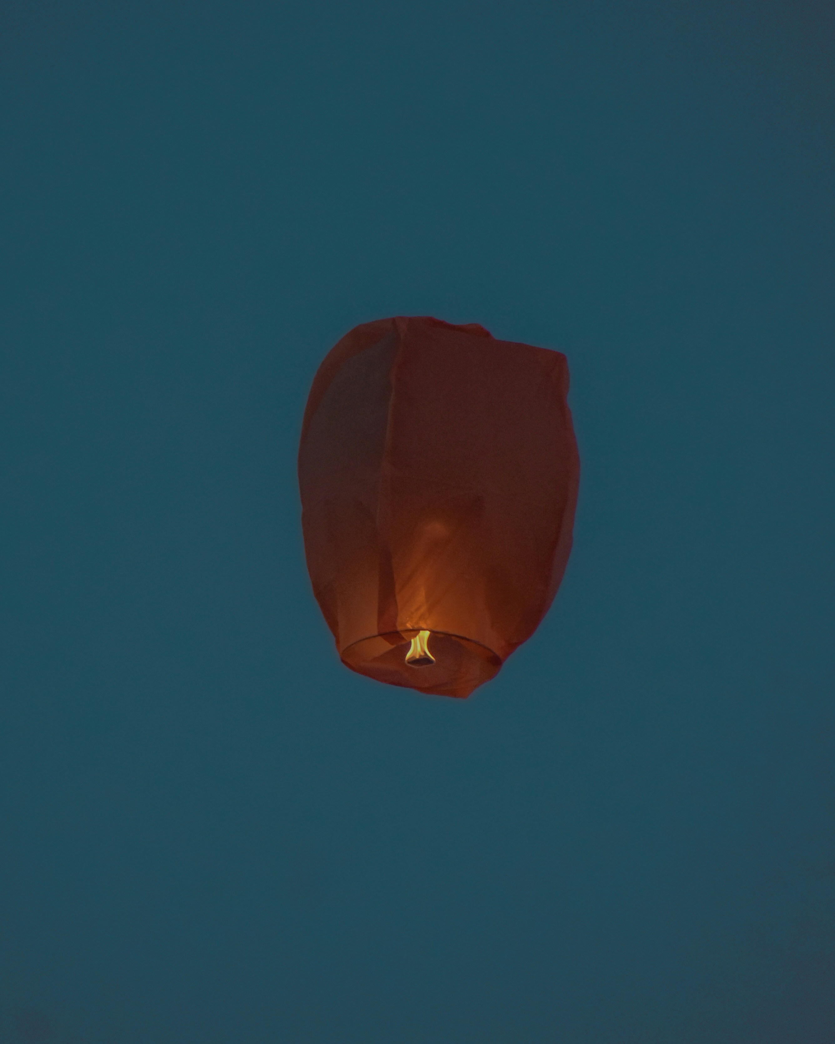 a red hot air balloon