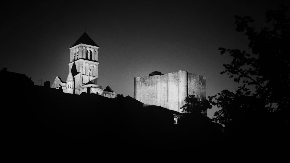 a building with a tower