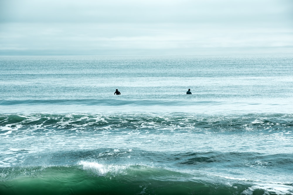 two people in the ocean