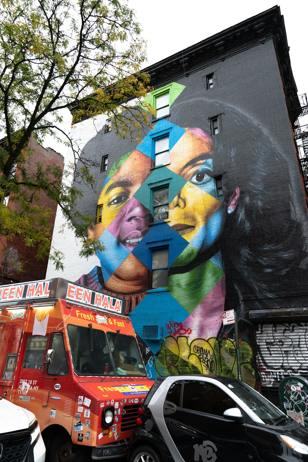 une grande murale sur un bâtiment