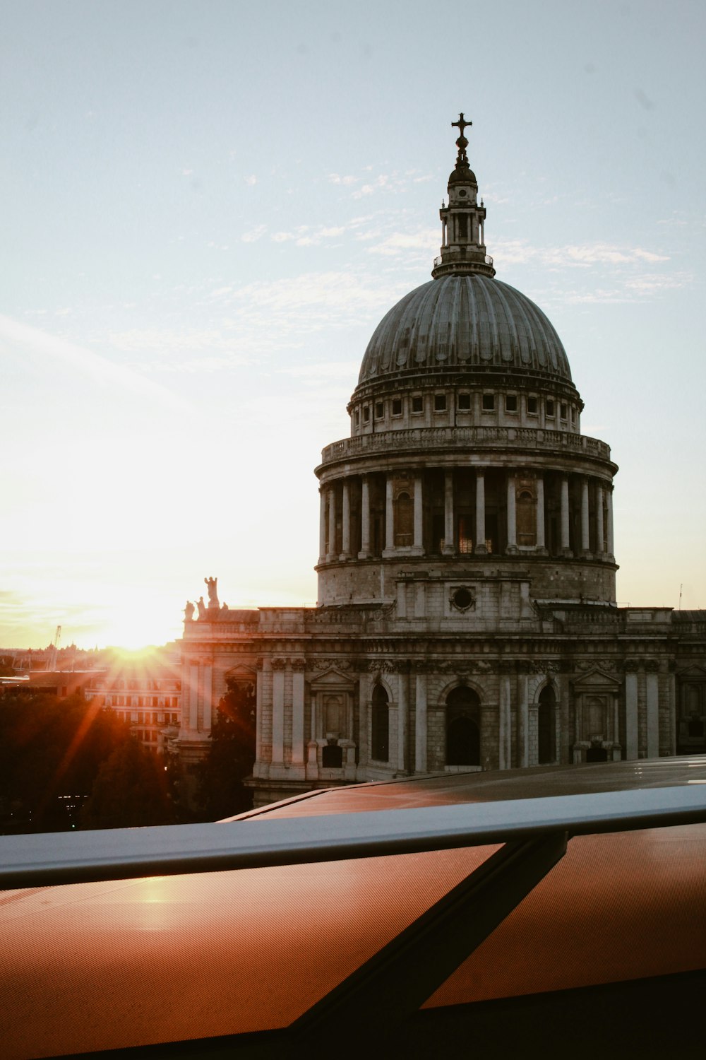 a large building with a dome