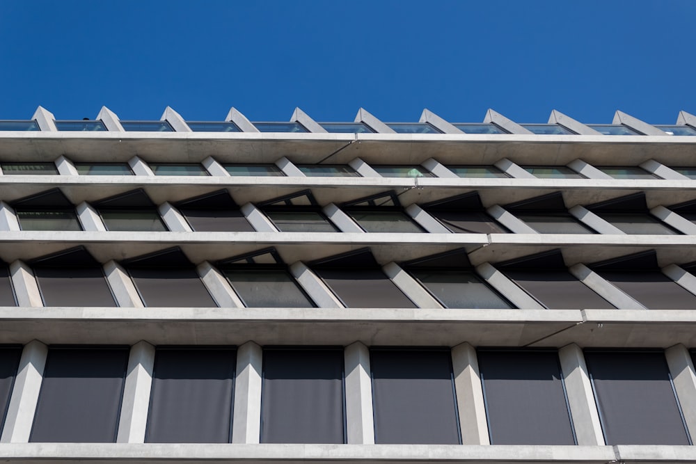 a building with many windows