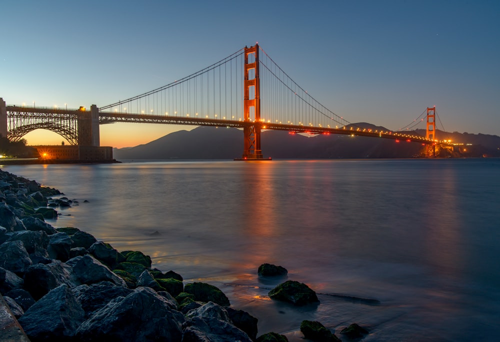 Golden Gate Bridge over a body of water