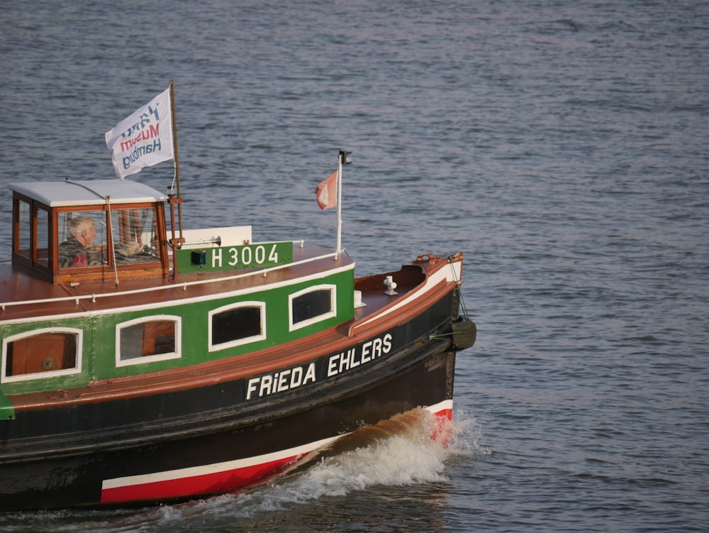 a boat sailing on the water