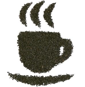 An elegant display of loose-leaf teas with delicate steam rising from a freshly brewed cup.