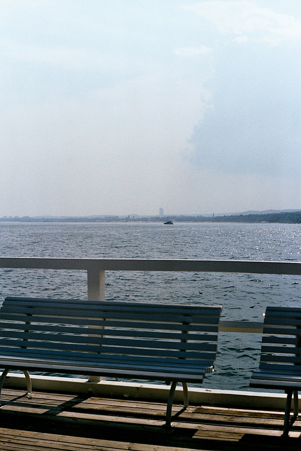 benches on a pier