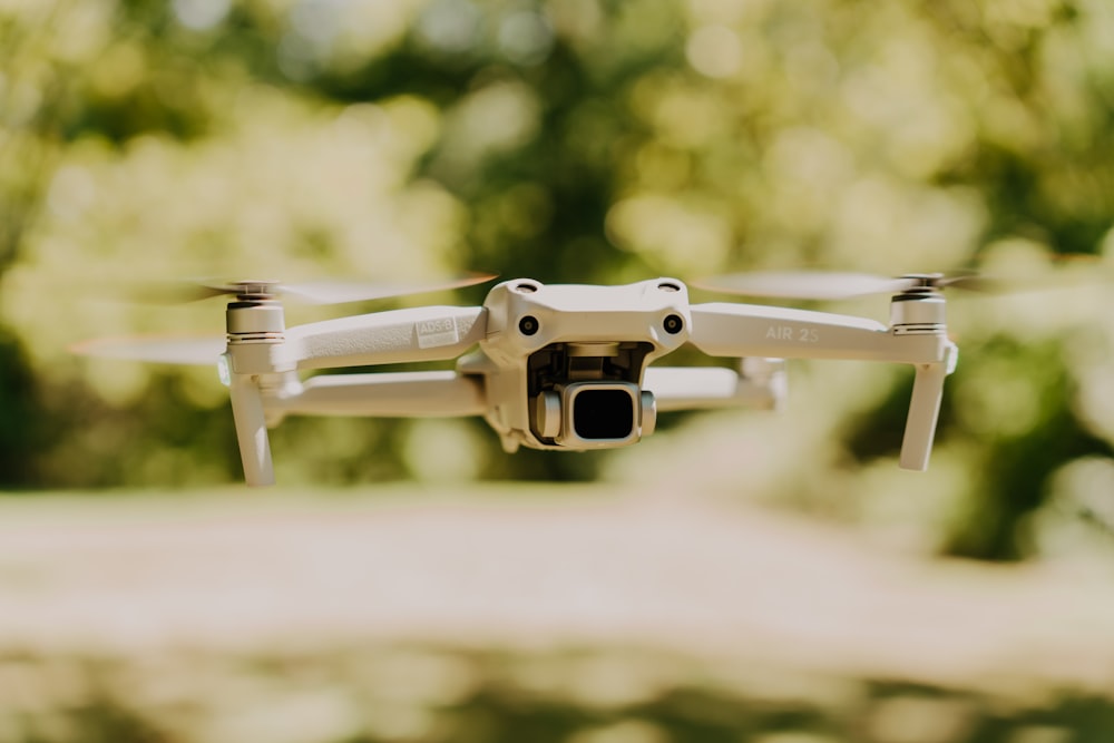 a drone flying in the air