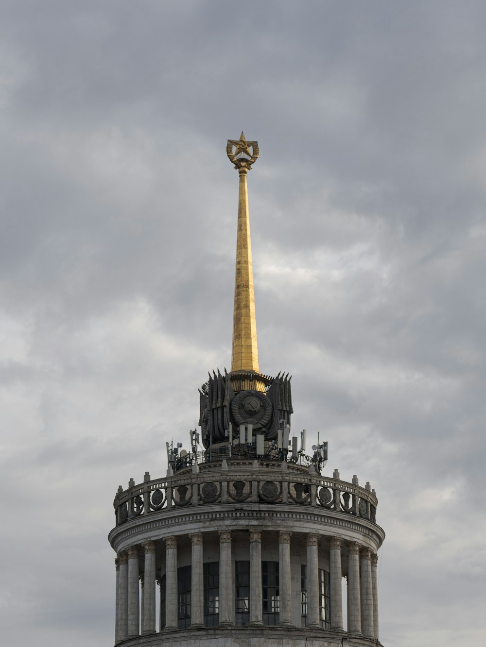 a tall building with a clock on top