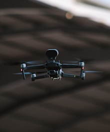 a drone flying in the air