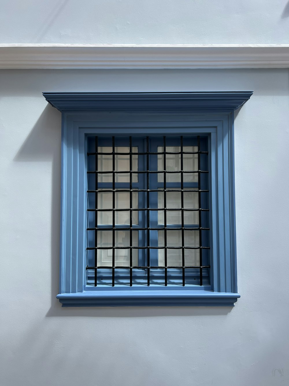 a window with bars on it