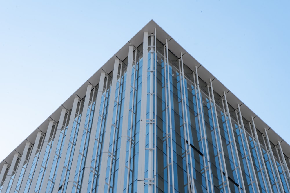 a low angle view of a building