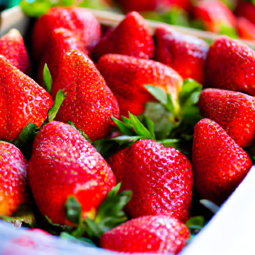 a bowl of strawberries