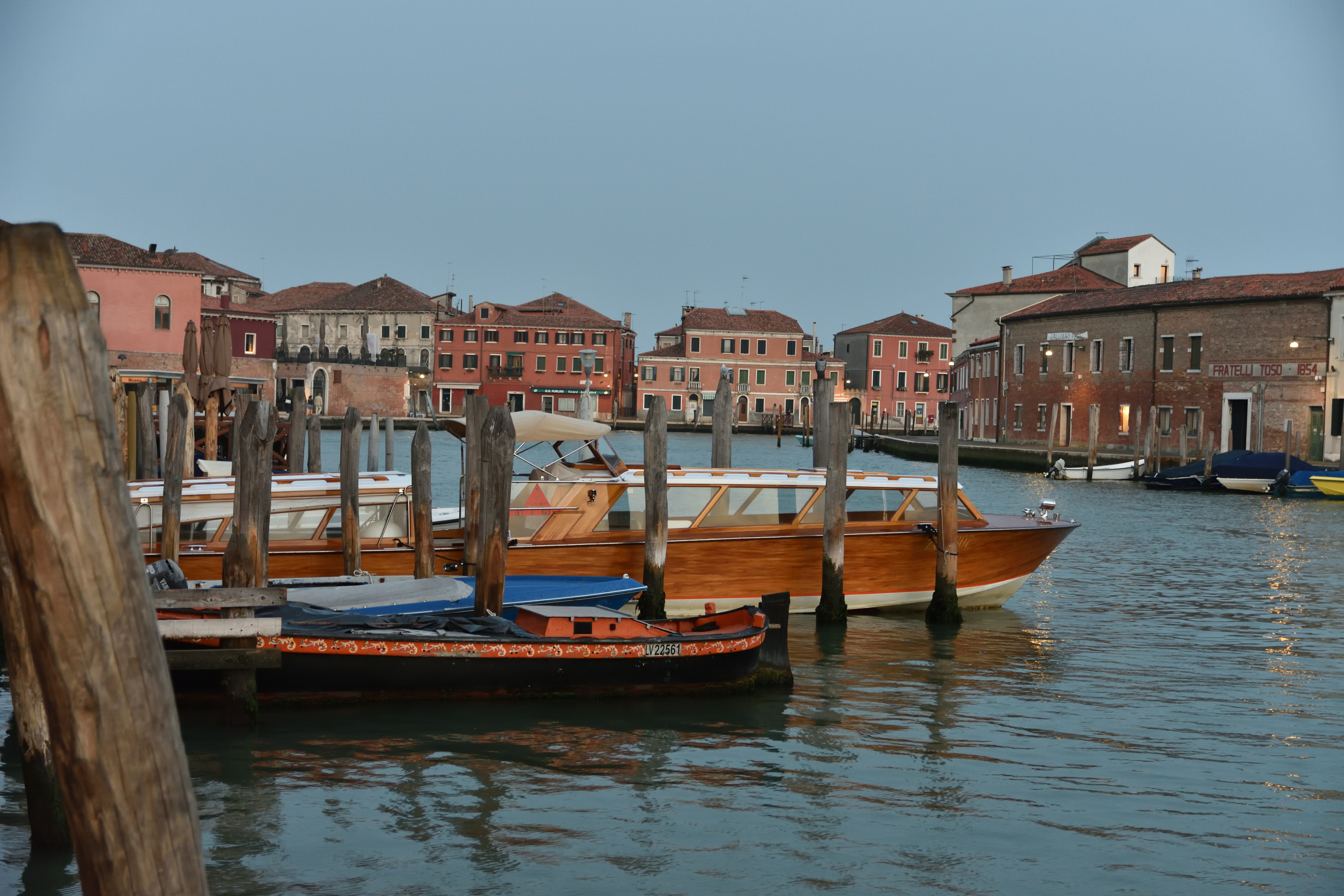 a boat docked in a harbor