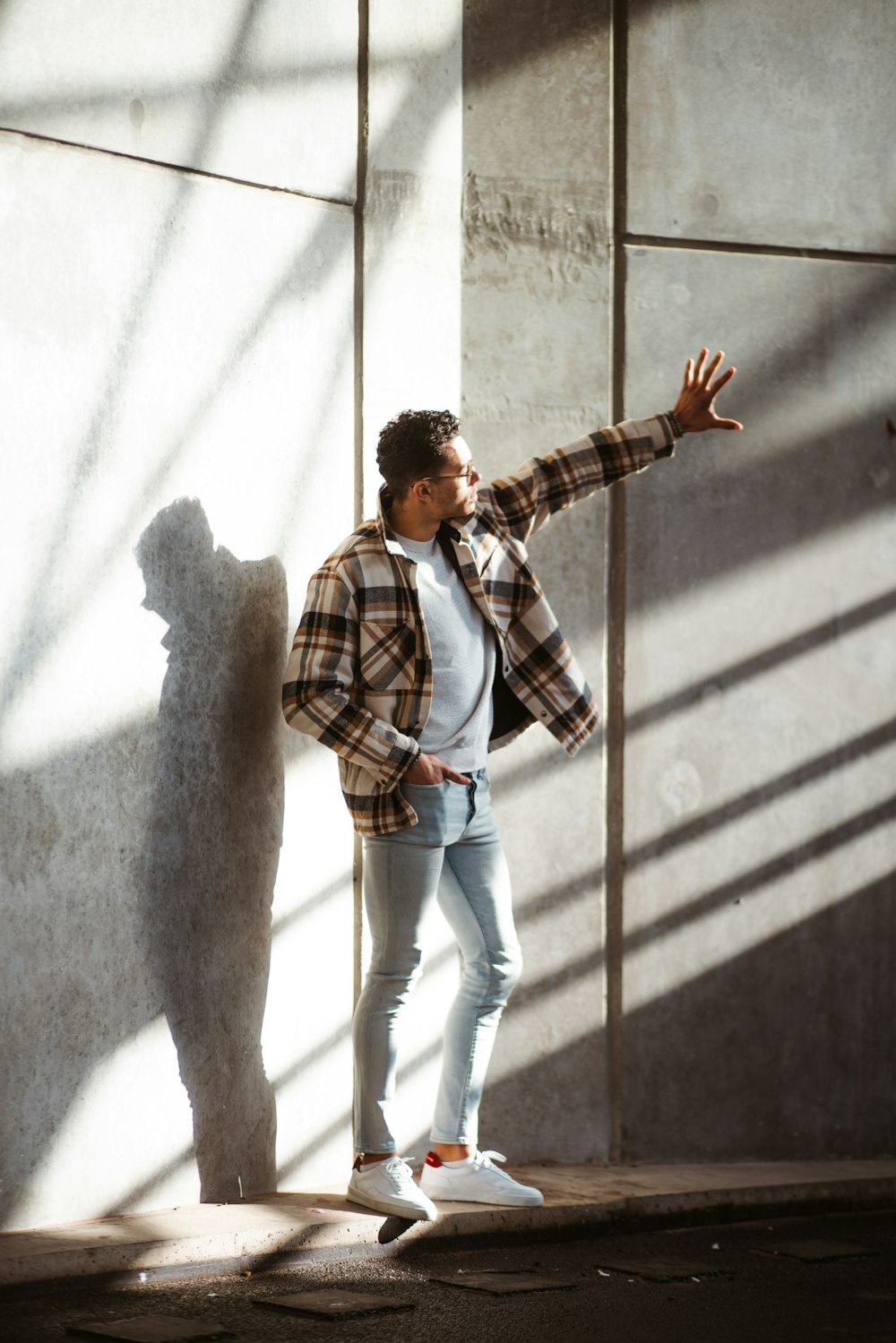 a man standing on a stage