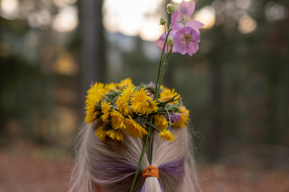 un primo piano di un fiore