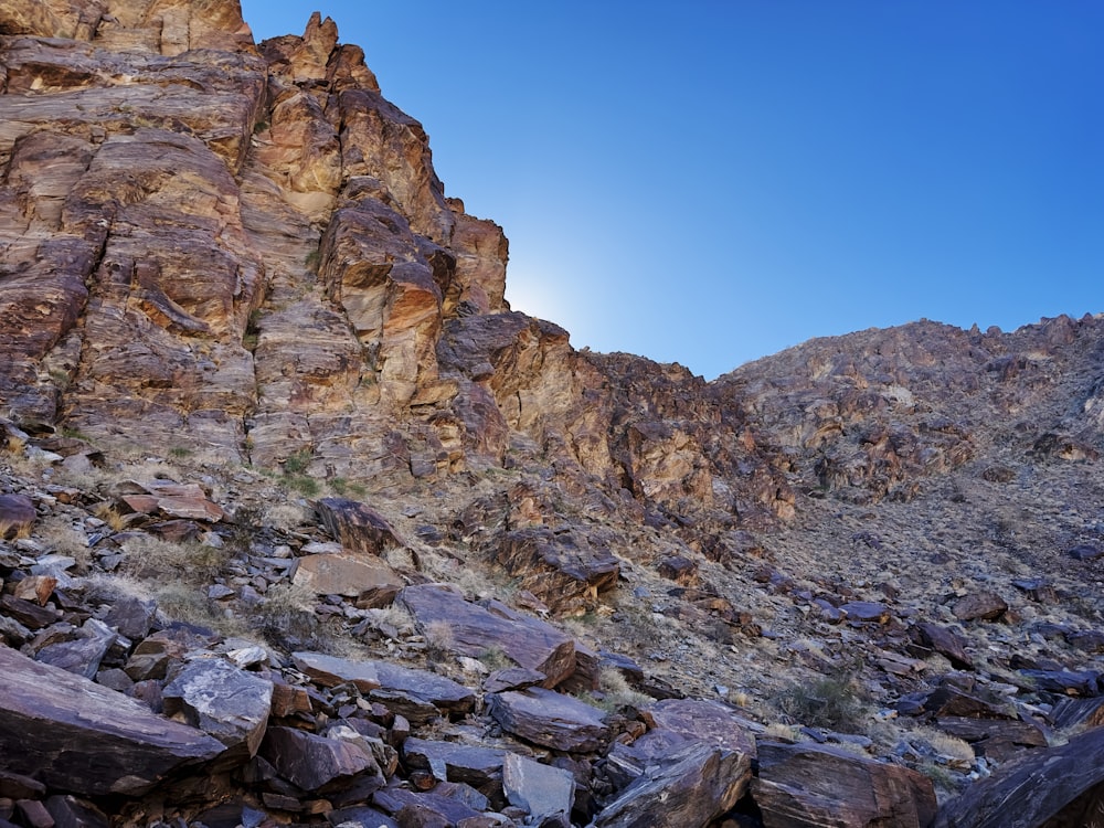 a rocky mountain side
