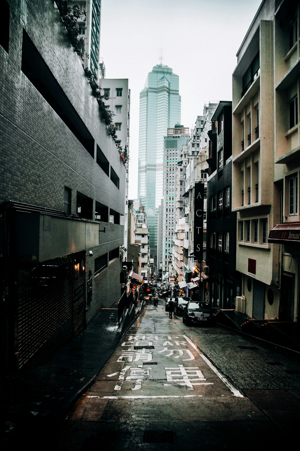 a street with buildings on both sides