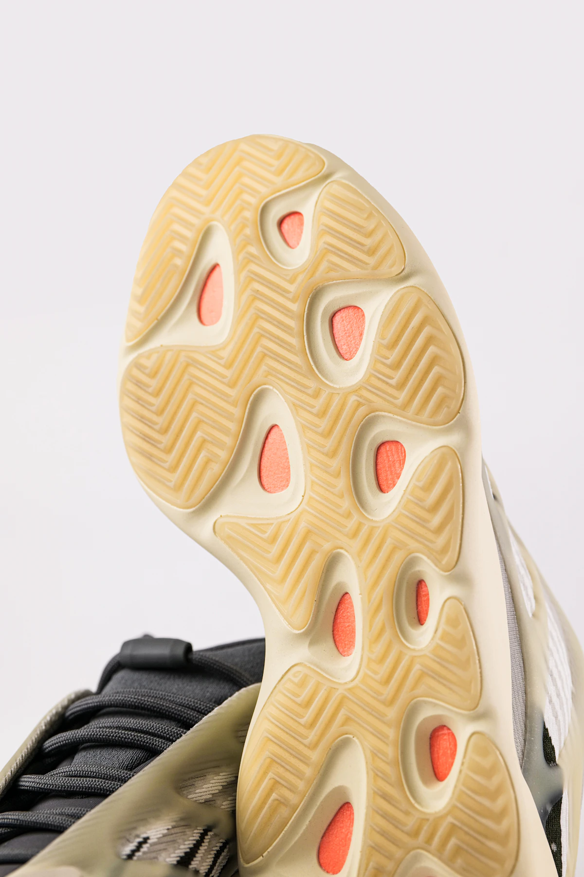 Semelle de chaussure de running en gros plan