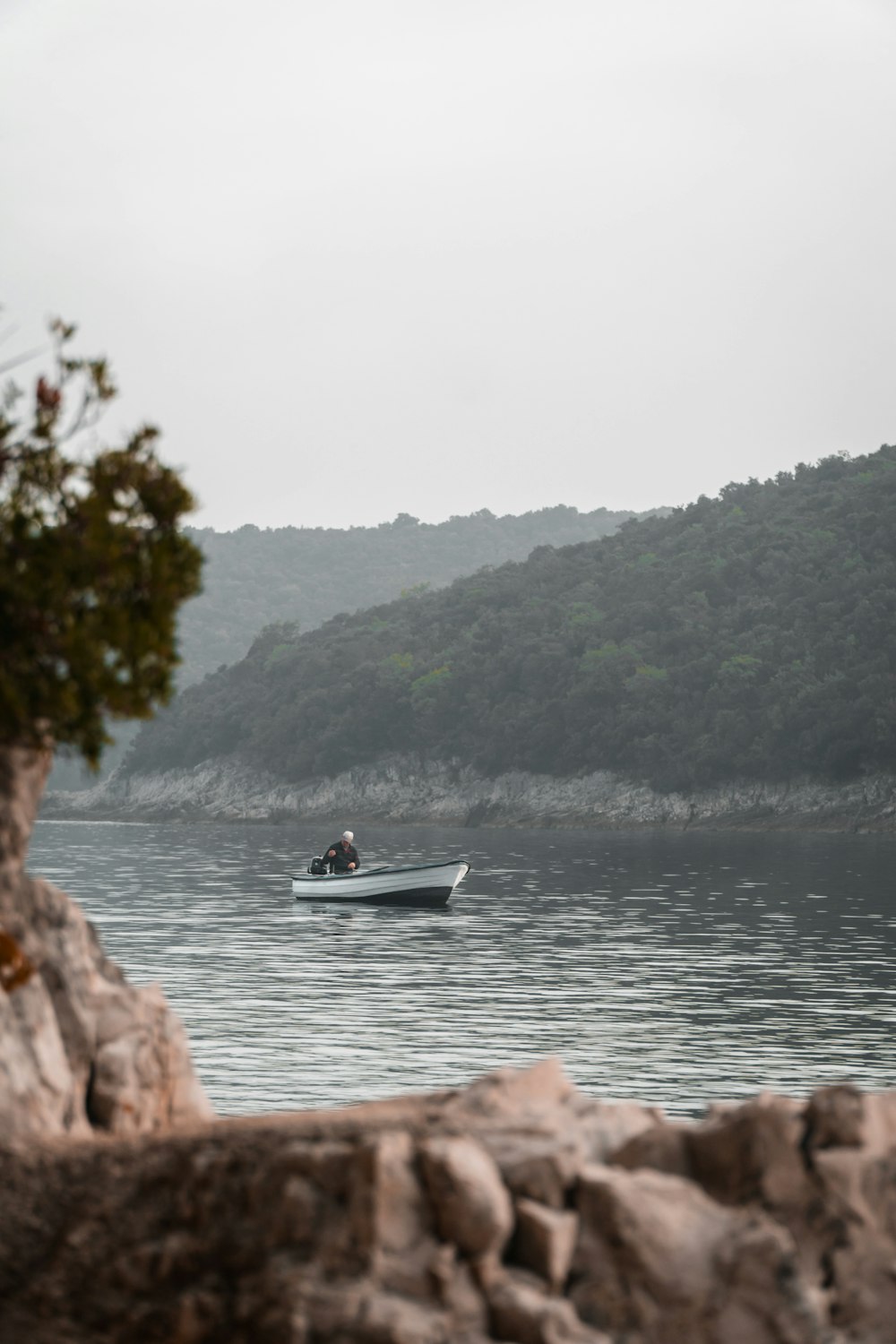 a boat in the water