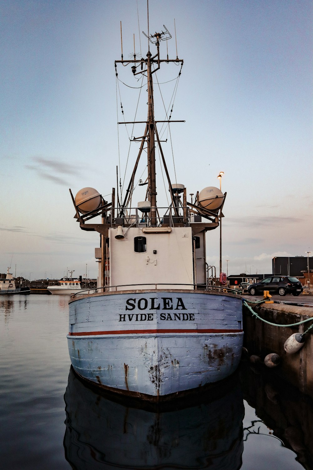 a boat in the water