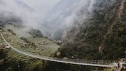 a bridge over a river