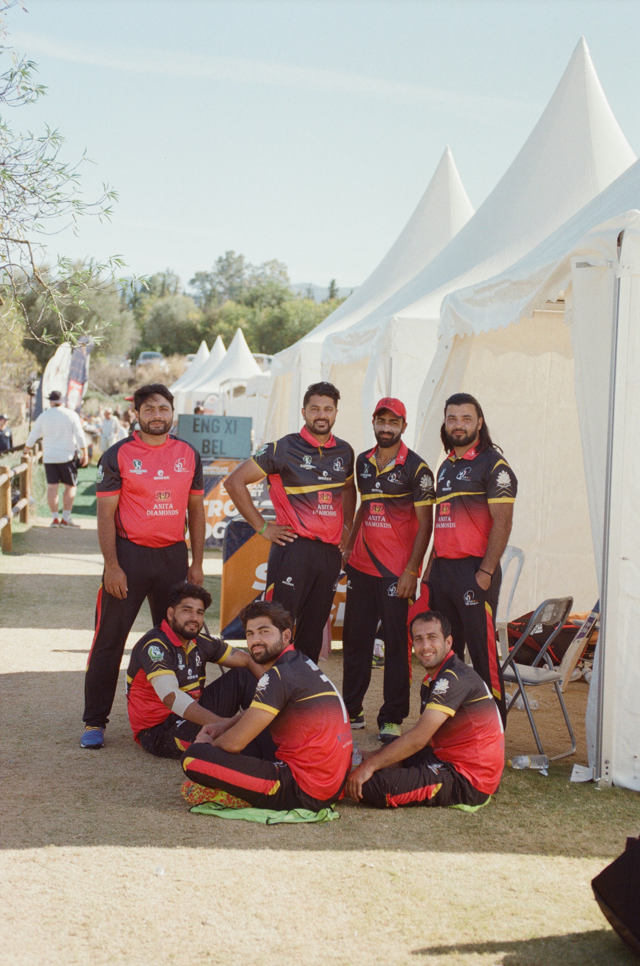 a group of people posing for a photo