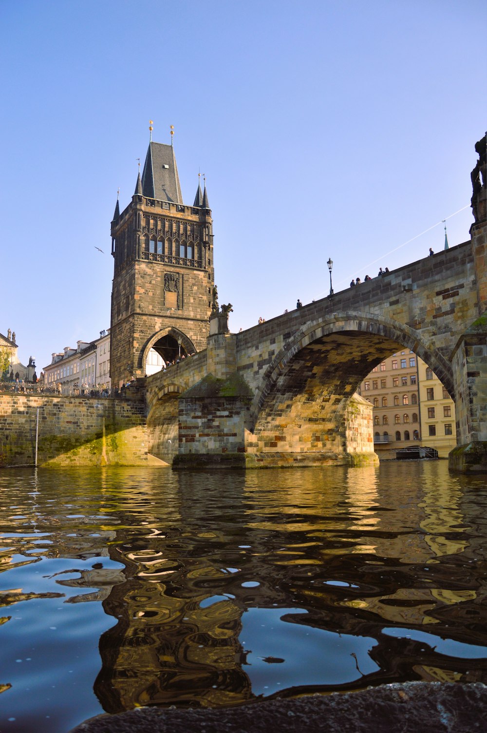 a bridge with a tower